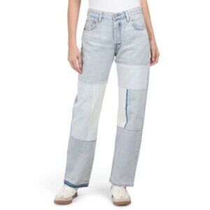 Levi's Women Premium Light Wash 501 90'S Freehand Folk Cropped Jeans Light 24X30